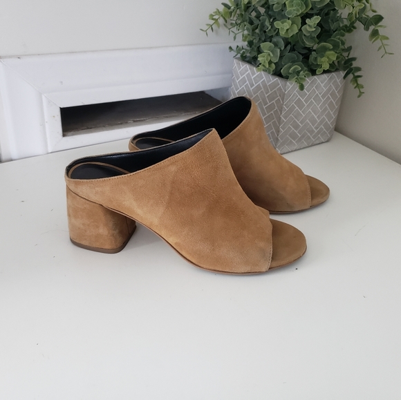 Rebecca Minkoff Brown Suede Platform Sandal - Picture 2 of 8